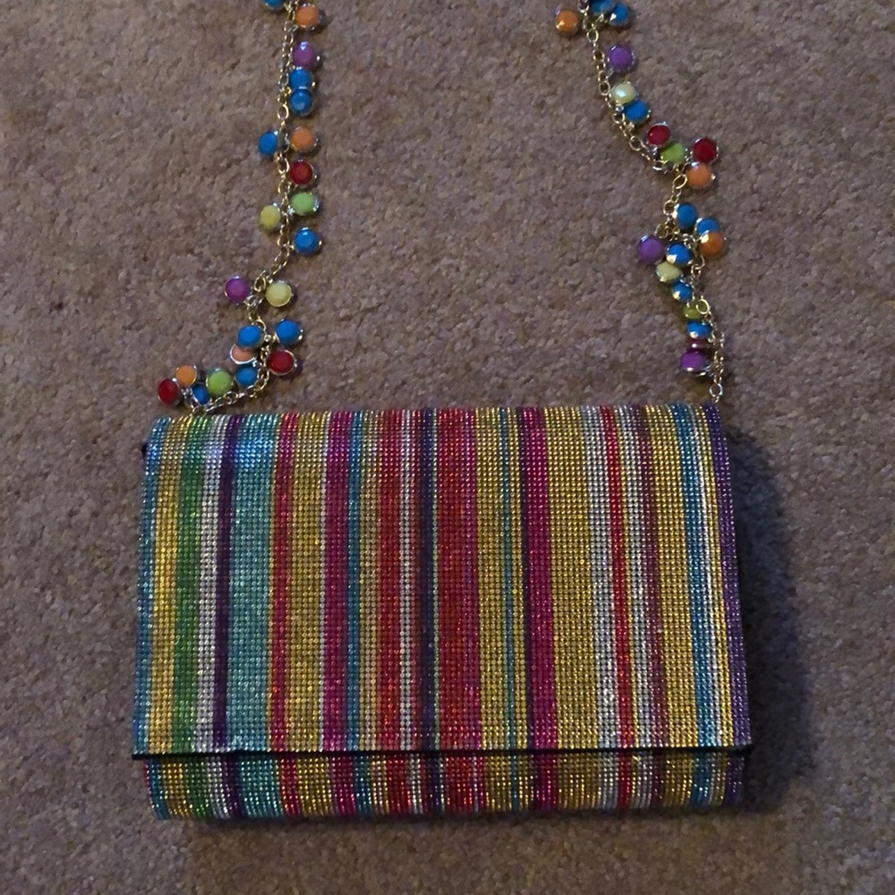 Rainbow clutch/crossbody bag